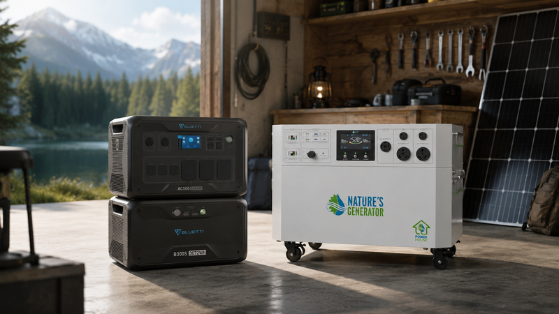 Bluetti AC500+B300S vs. Nature’s Generator Powerhouse Gen 2: Real-World Testing for Off-Grid Capacity and Expandability Costs