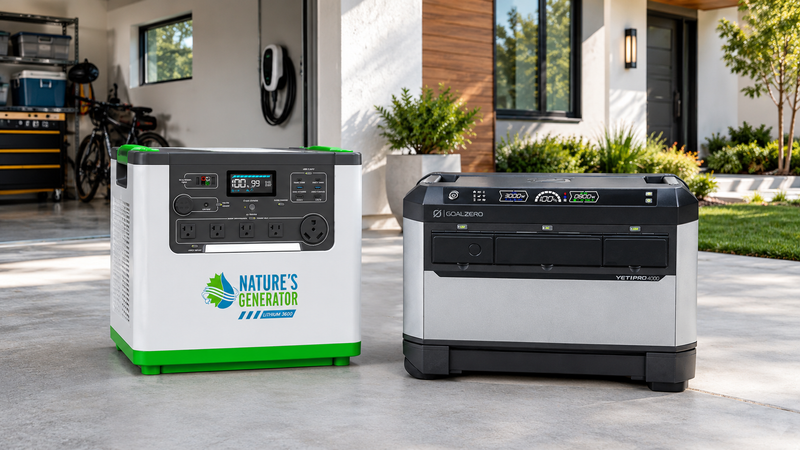 Nature's Generator L3600 Expandable vs. Goal Zero Yeti PRO 4000: Mid-range power stations compared