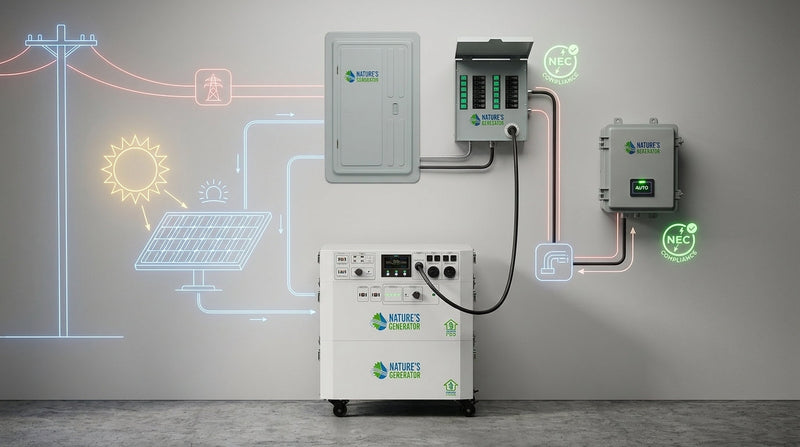 Wiring a Solar Generator to a Breaker Box: Automatic vs. Manual Transfer Switch NEC Compliance