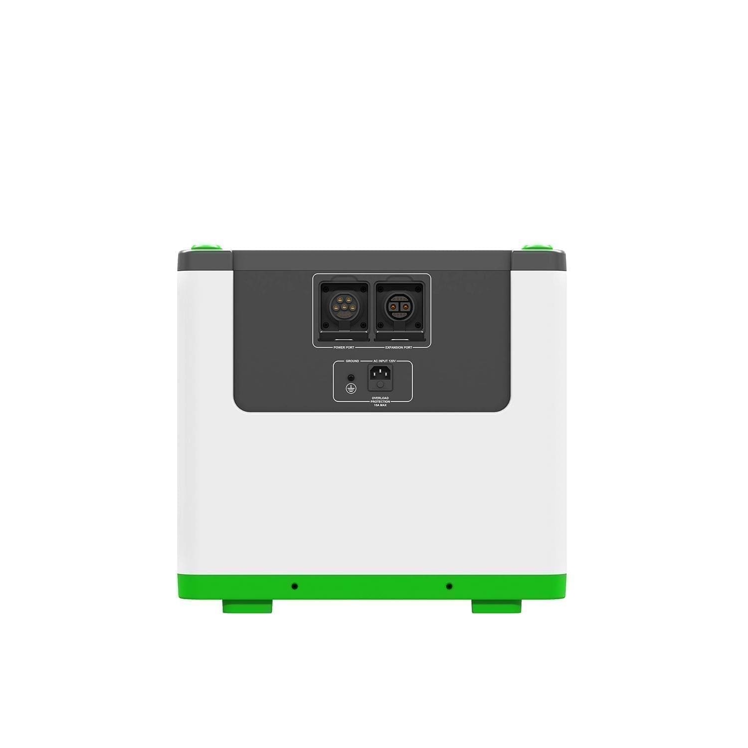 Solar and Wind Energy Power Station - Nature's Generator Lithium 3600 Back View
