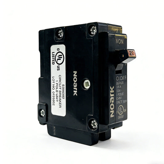 Product - Miniature Circuit breaker 1-Pole, 20A, 120V UL 489 on a white background