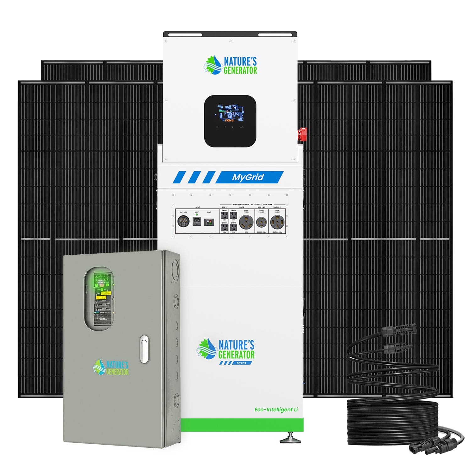 MyGrid 10K with Transfer Switch for House Battery Backup