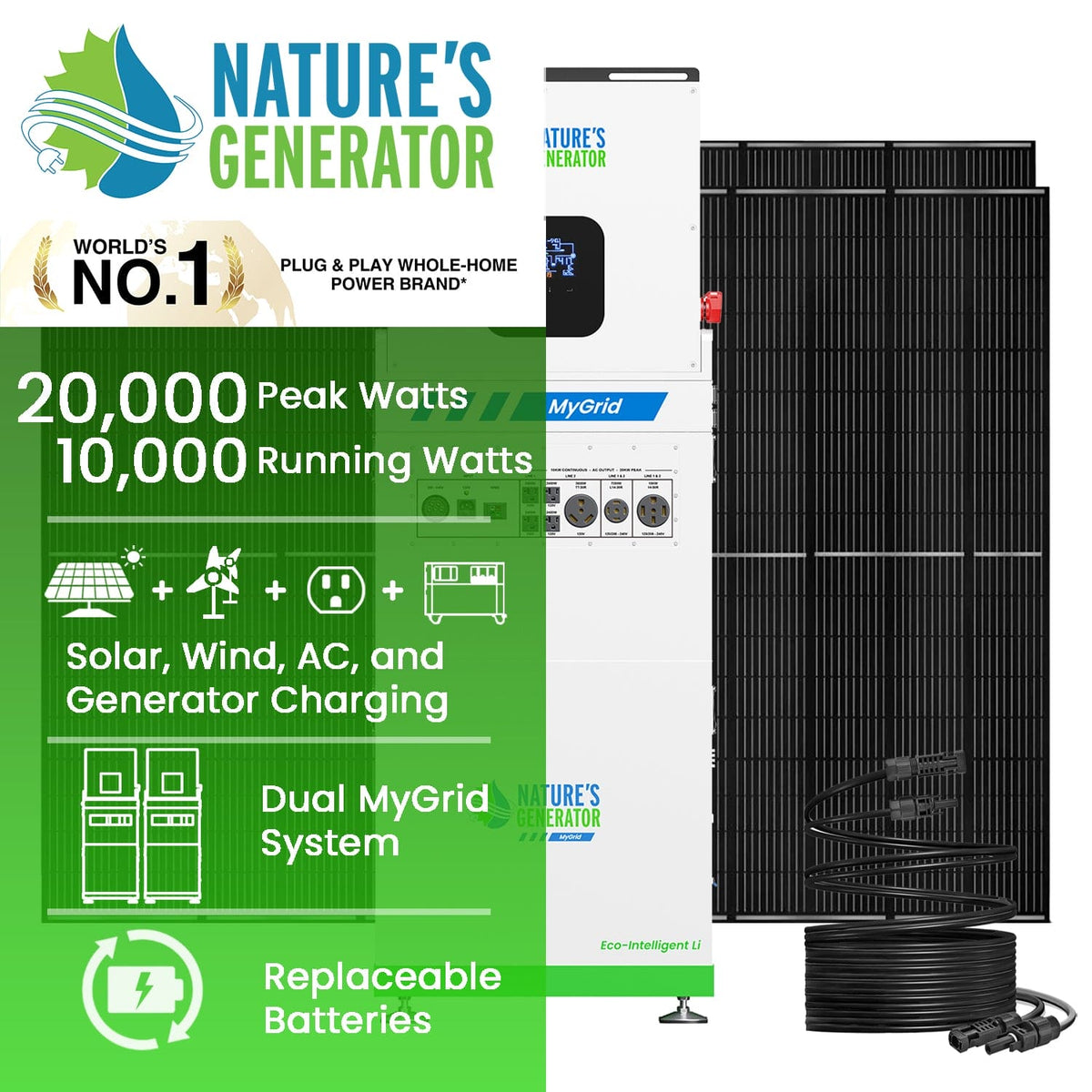 MyGrid 10K Solar Generator for Home