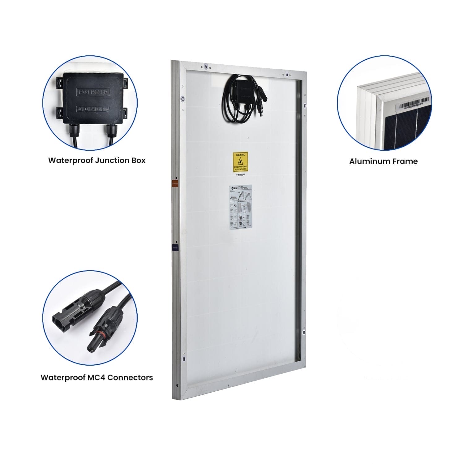 100W Solar Panel Features