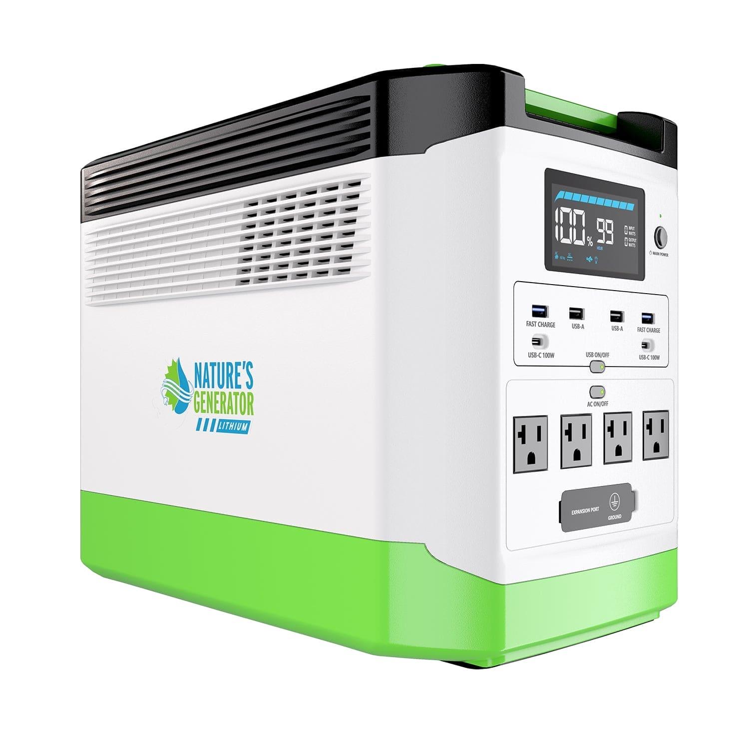 Solar generator - Nature's Generator Lithium 1800 Gold