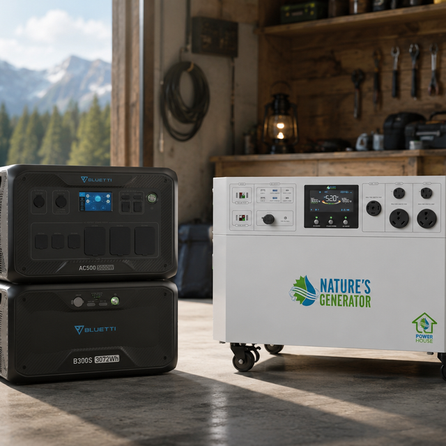 Bluetti AC500+B300S vs. Nature’s Generator Powerhouse Gen 2: Real-World Testing for Off-Grid Capacity and Expandability Costs