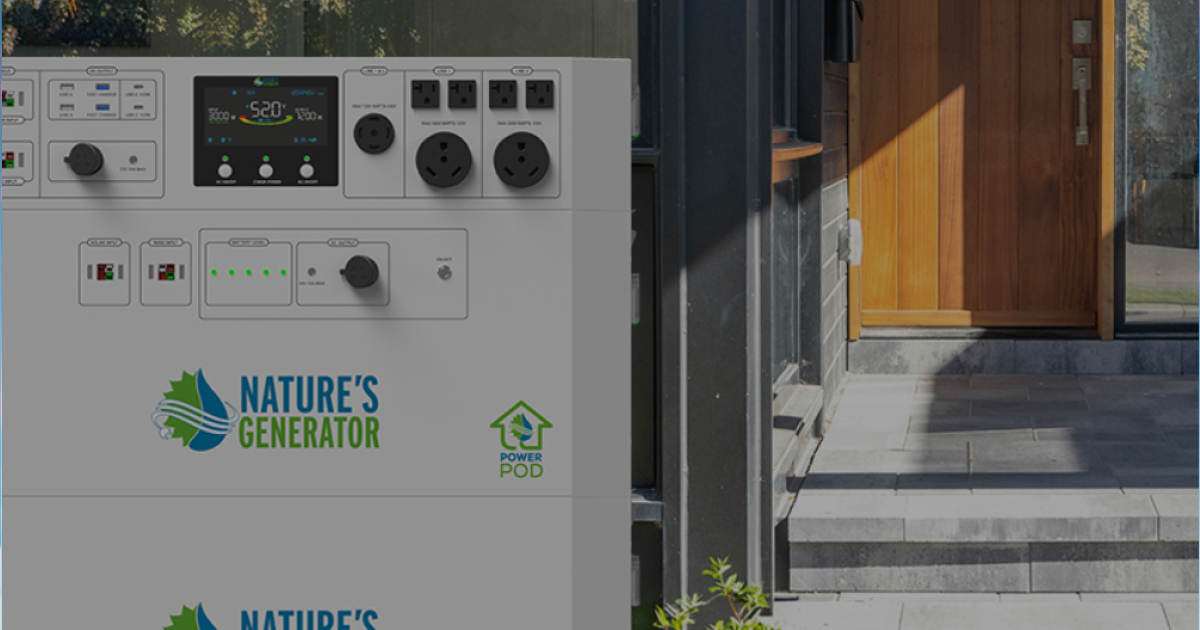 Nature's Generator - Charge Your Power Solar Generator Faster in Low Light