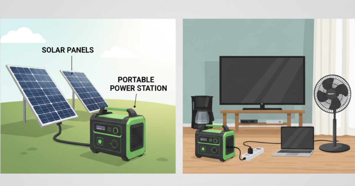 Nature's Generator - How to safely run household appliances on a solar generator
