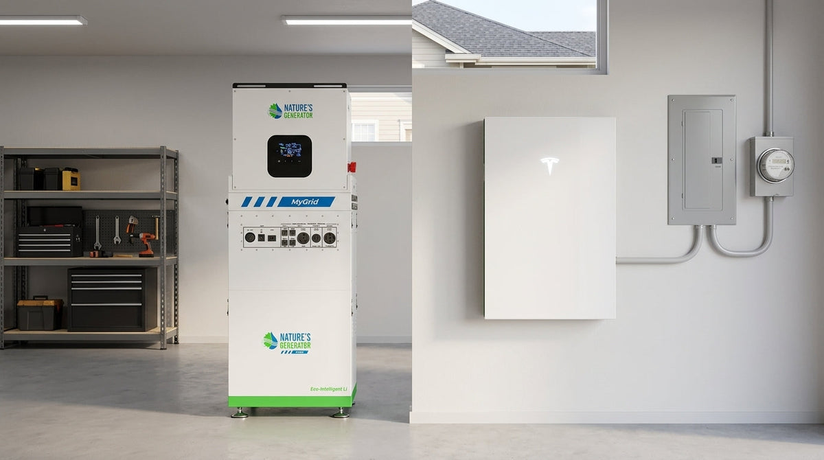 Nature's Generator MyGrid 10K vs. Tesla Powerwall 3: True Grid Defection vs. Grid-Tied Storage