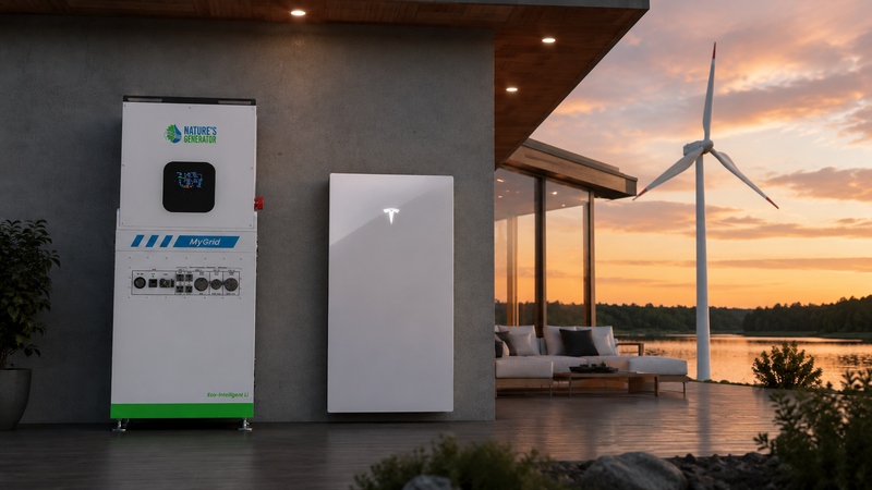 Nature’s Generator MyGrid 10K vs. Tesla Powerwall 3: Cost, Wind Charging, and DIY Installation Comparison