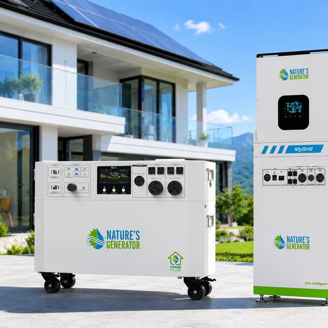 Nature's Generator Powerhouse Gen 2 vs. MyGrid 10K: Which Whole-Home System Fits Your Property?