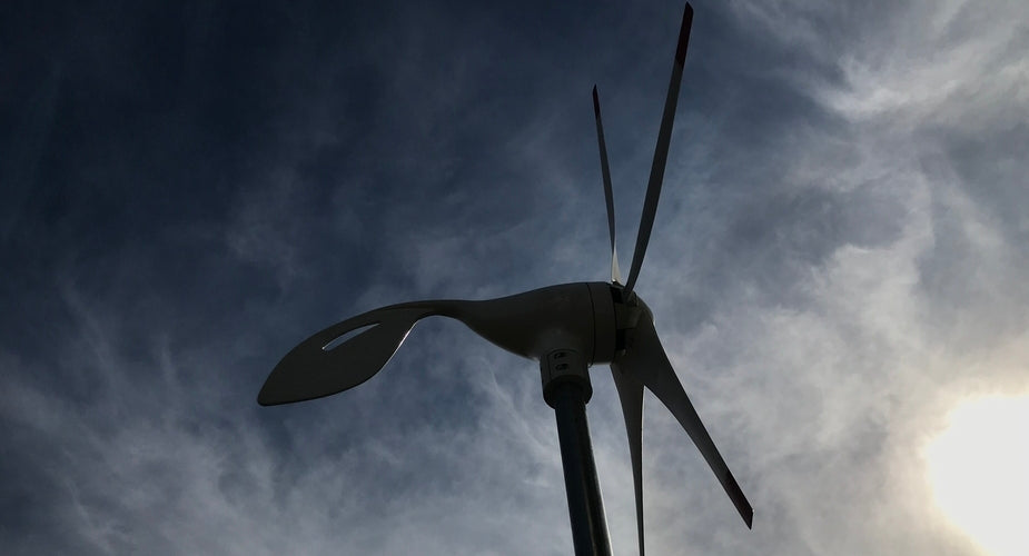Nature's Generator Wind Turbine after Sunset 500 x 925