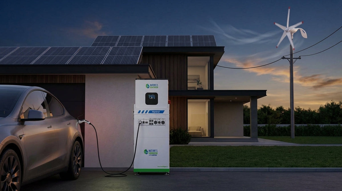 Off-Grid EV Level 2 Charging: Balancing Dual Solar & Wind Inputs for Overnight Range