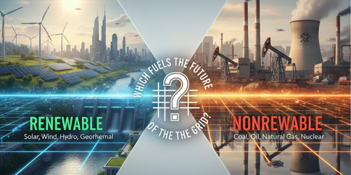 Renewable vs. nonrenewable resources: which fuels the future of the grid?