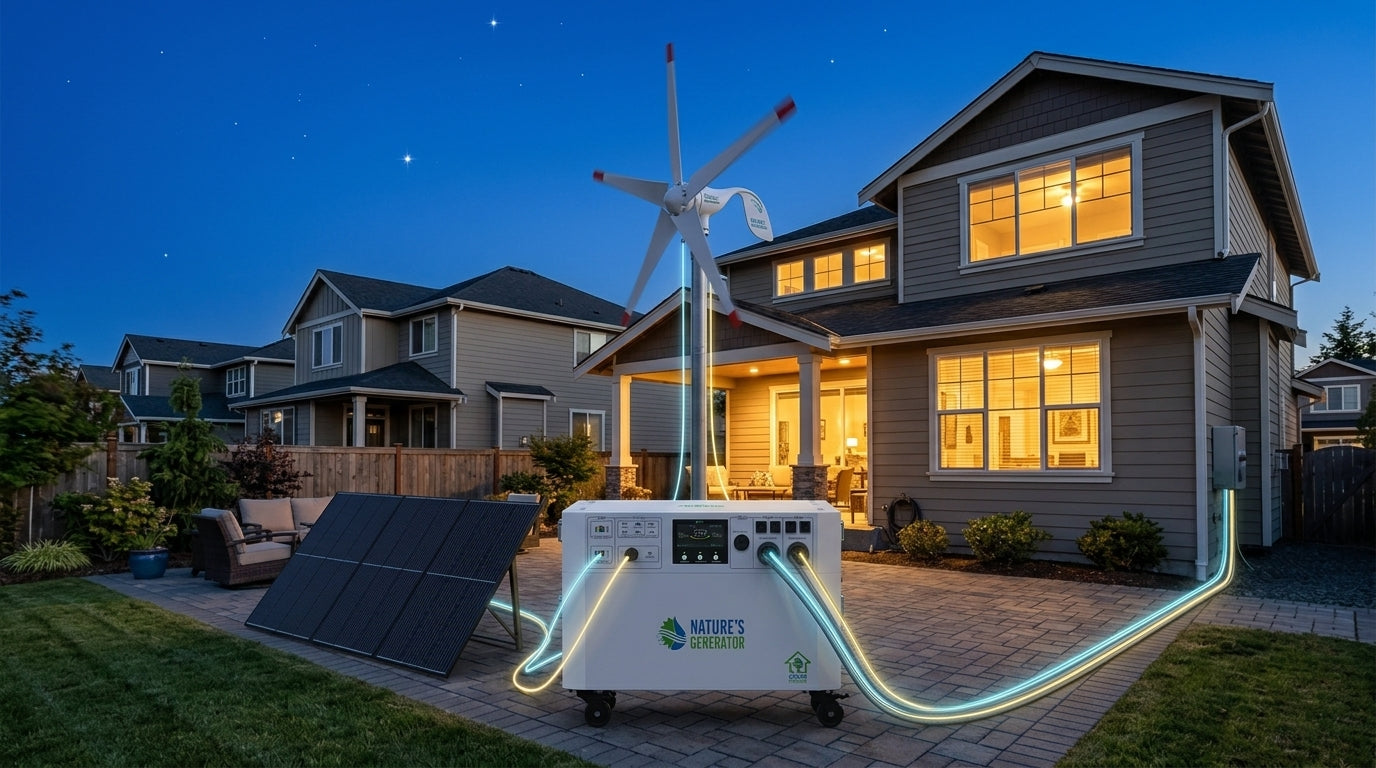 Uninterrupted Night Charging: Why Combining Nature’s Generator Wind Turbines Multiplies Solar Efficiency