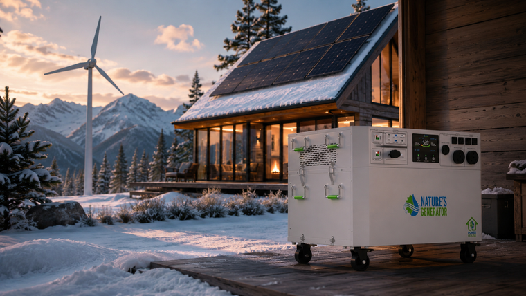 Nature's Generator - Why the Powerhouse Gen 2 is the Perfect Home Backup Built for Winter Wind & Solar Hybrid Inputs