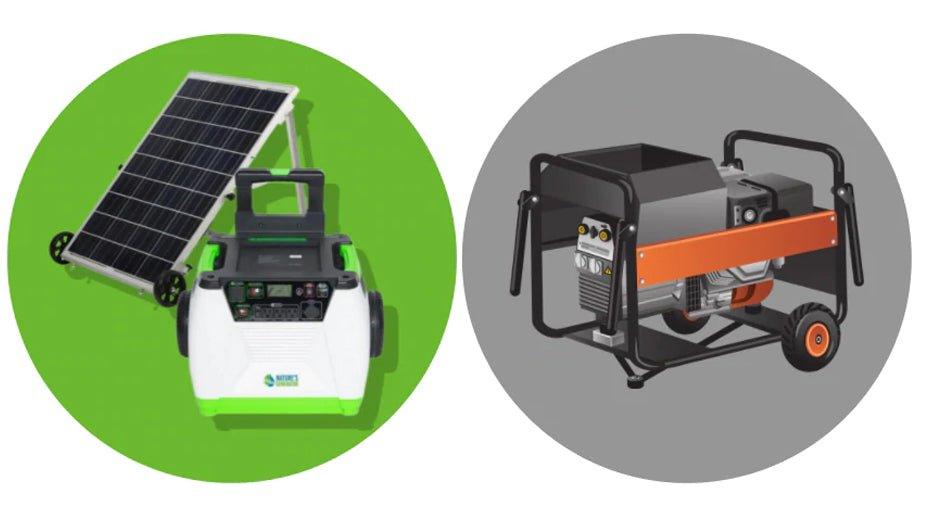 Gas and Diesel Generator vs Solar Generator vs Nature's Generator