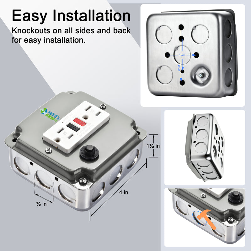 Nature's Generator 15A GFCI Power Outlet Box - Nature's Generator 15A GFCI Power Outlet Box 5