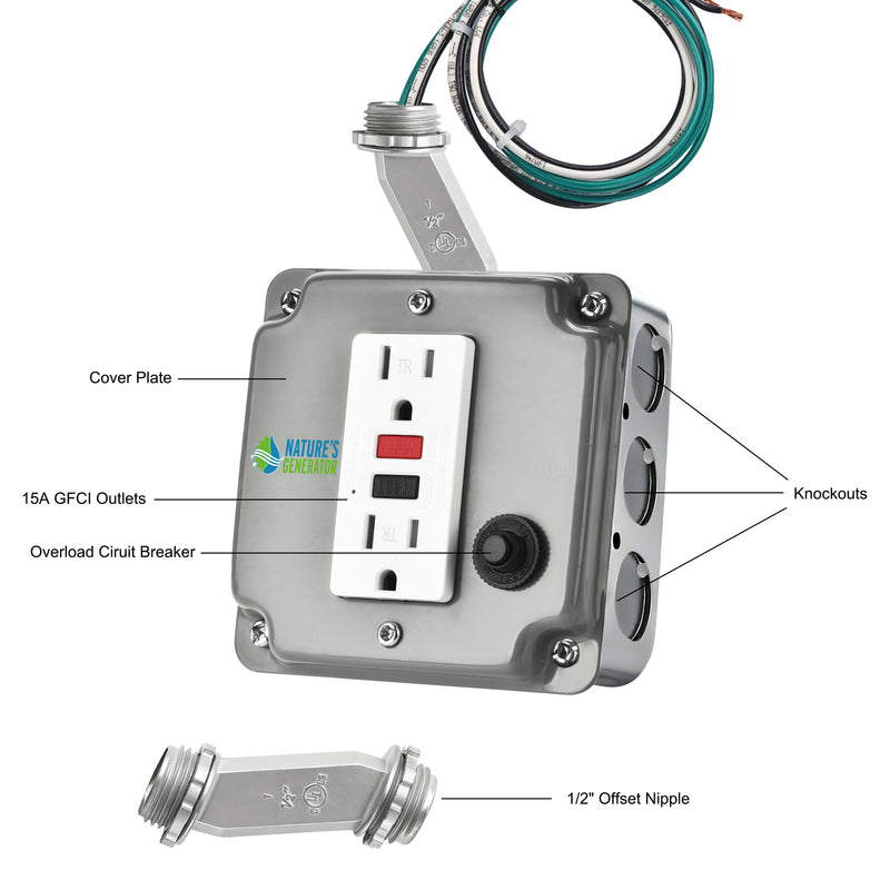 Nature's Generator 15A GFCI Power Outlet Box - Nature's Generator 15A GFCI Power Outlet Box 4