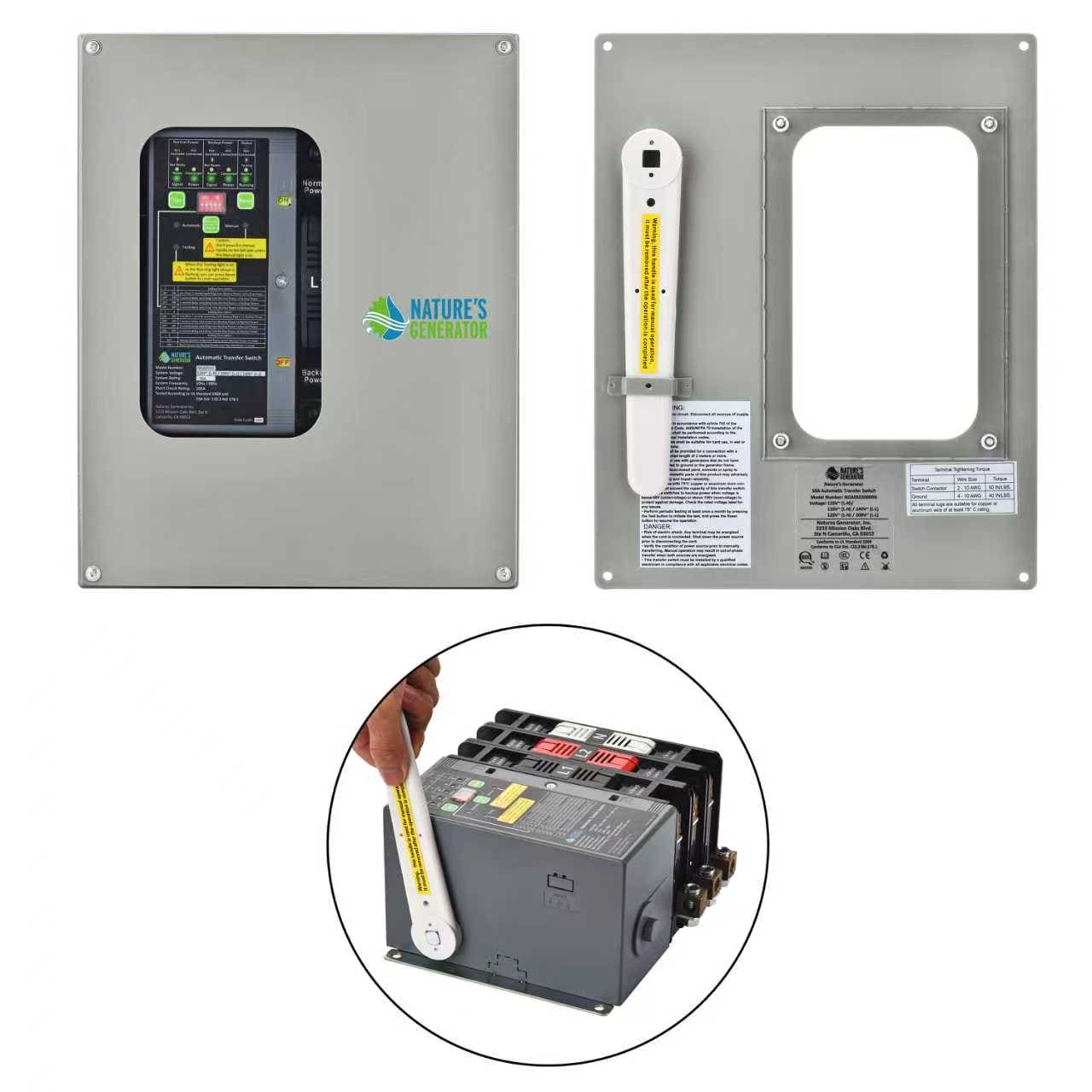 Product 50A Compact Automatic Transfer Switch for Home, RV & Marine