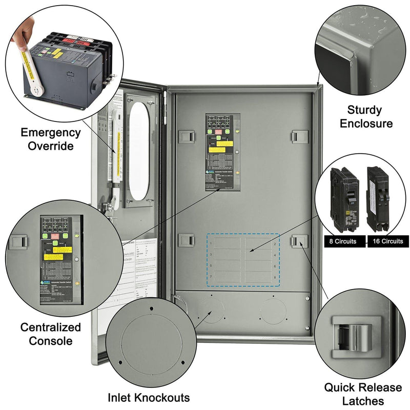 30A Automatic Generator Transfer Switch - Product - 30A Automatic Generator Transfer Switch Features 6