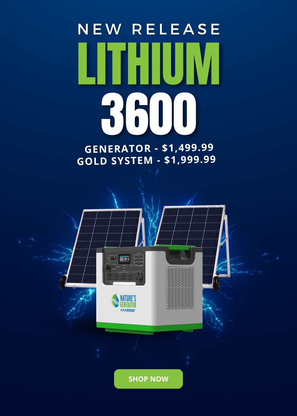 Solar Generator & Wind, Whole Home Power Backup | Nature's Generator