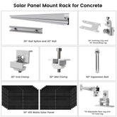 410 Watt Monocrystalline Solar Panel (10 Pack) With Solar Panel Mount Rack - Nature's Generator