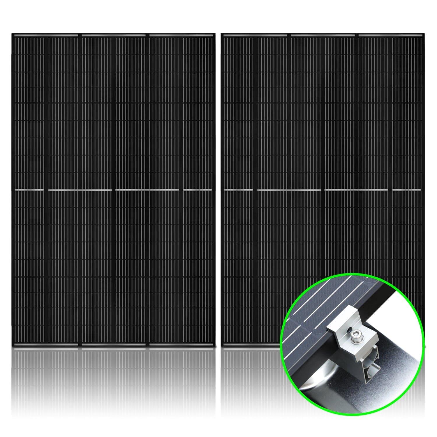 410 Watt Monocrystalline Solar Panel (2 Pack) With Solar Panel Mount Rack - Nature's Generator