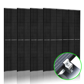 410 Watt Monocrystalline Solar Panel (4 Pack) With Solar Panel Mount Rack - Nature's Generator