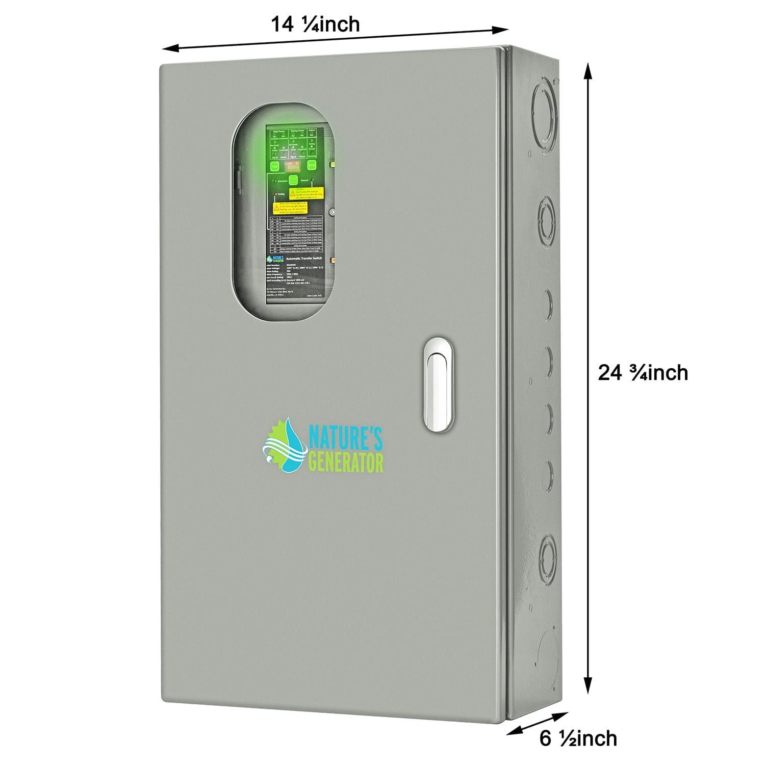 50A Automatic Generator Transfer Switch Dimension