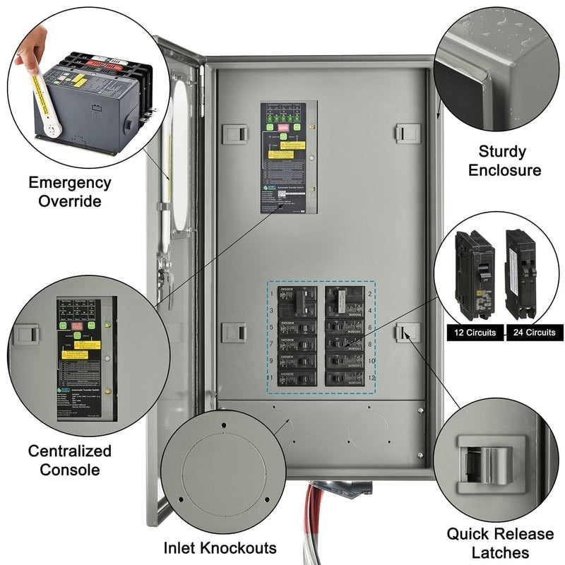 50A Automatic Generator Transfer Switch - Product - 50_ATS_Pre-Wired_Parts 8