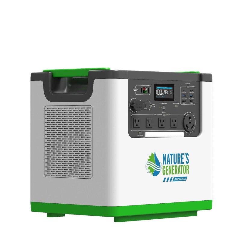 Lithium 3600 Help Center - Product 
Solar and Wind Energy Power Station Lithium 3600 Left - Nature's Generator 6