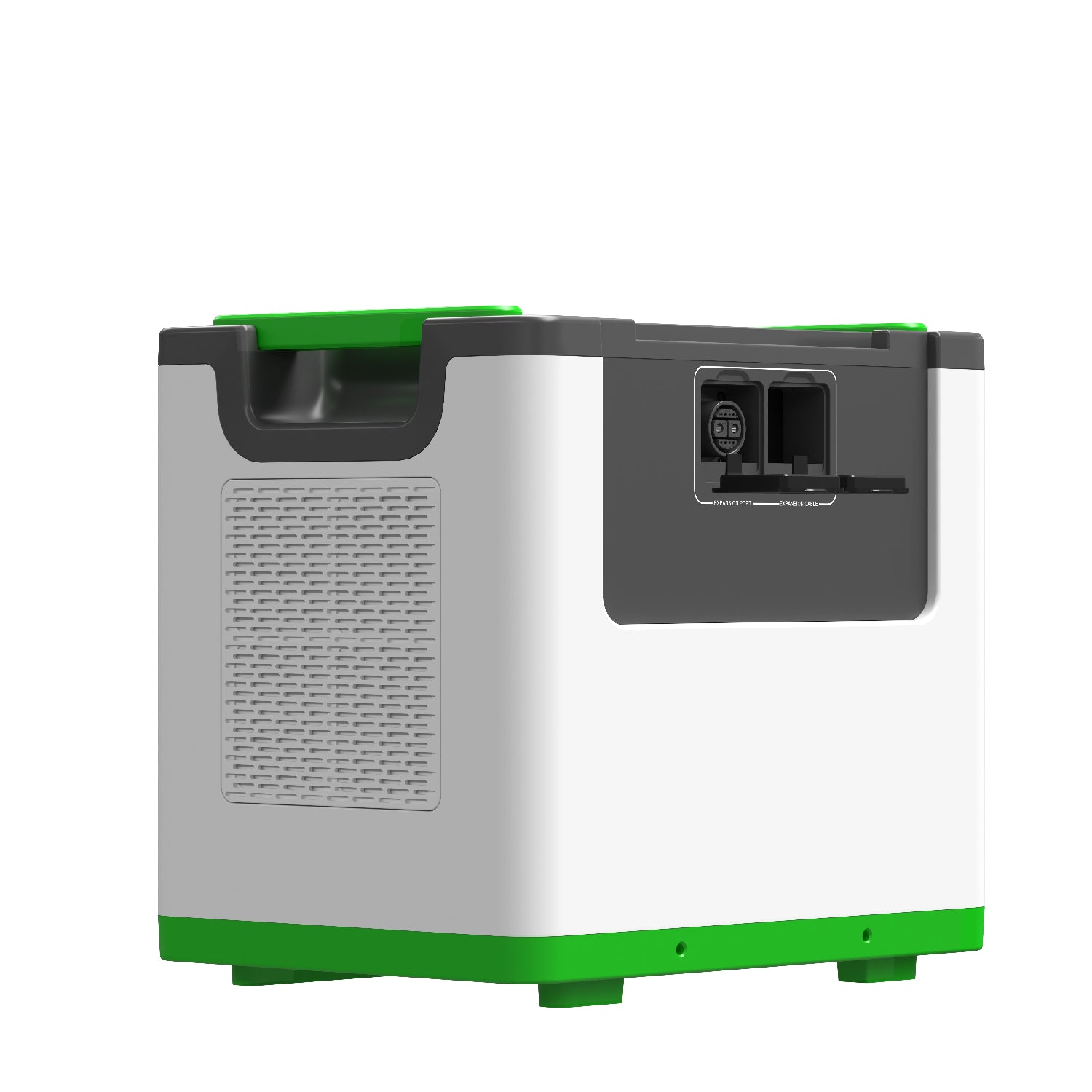 Product - Portable power station with green and gray design on a white background