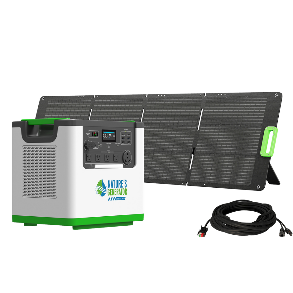 Solar Array. With Generator Whole Home and Portable Solar Power Generators | Nature's Generator