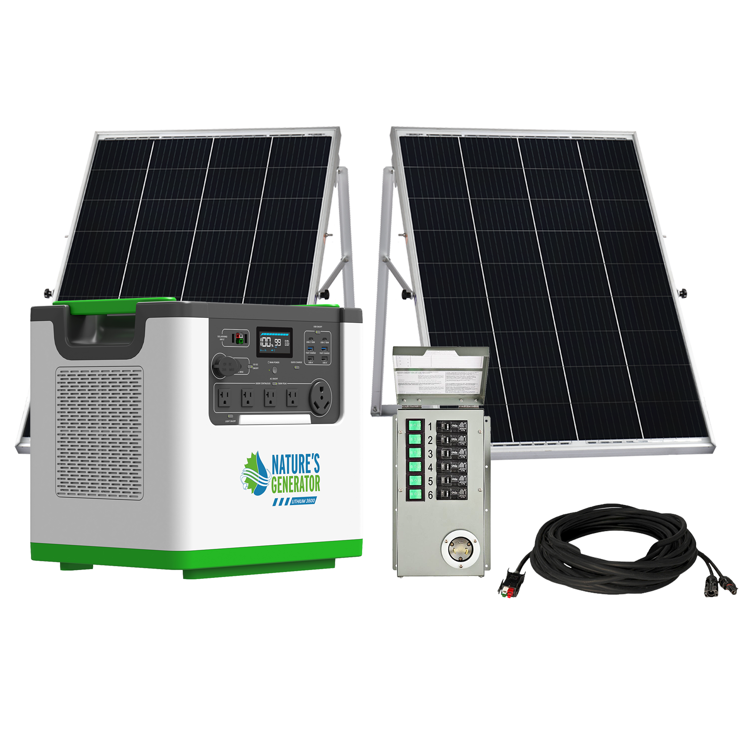 Lithium 3600 Solar and Wind Power Generator
