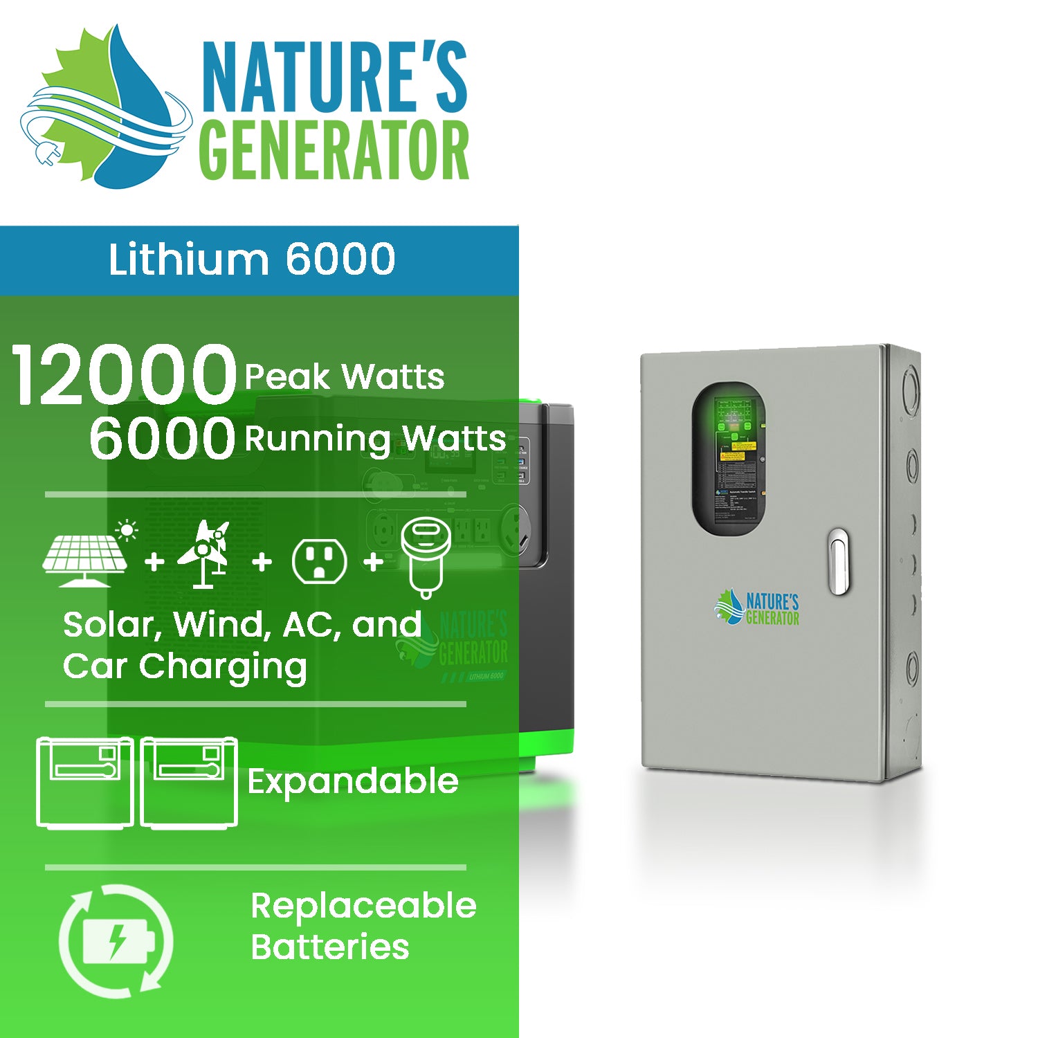 Lithium 6000 + 30A ATS
