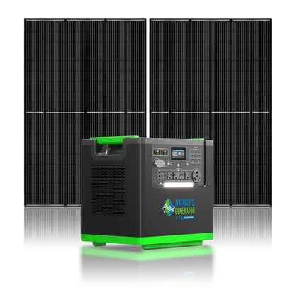Nature's Generator Lithium 6000 with Solar Panel