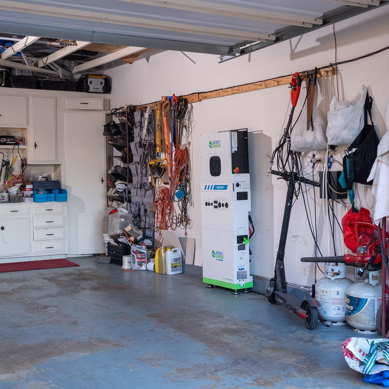 MyGrid 10k Help Center - Scene 
Garage with tools, equipment, and a charging station. 16