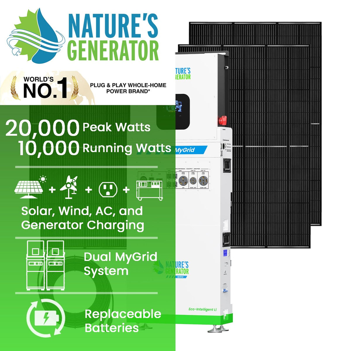 MyGrid 10K Solar Generator for Home