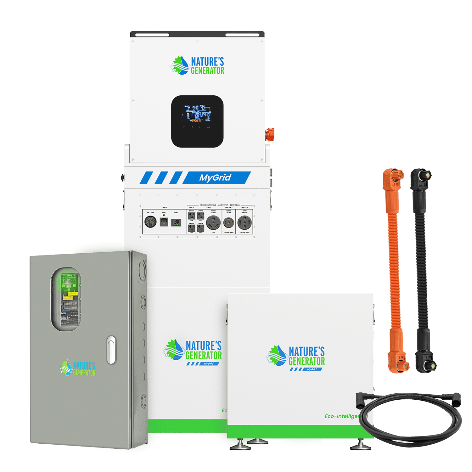 MyGrid 10K with Transfer Switch for House Battery Backup