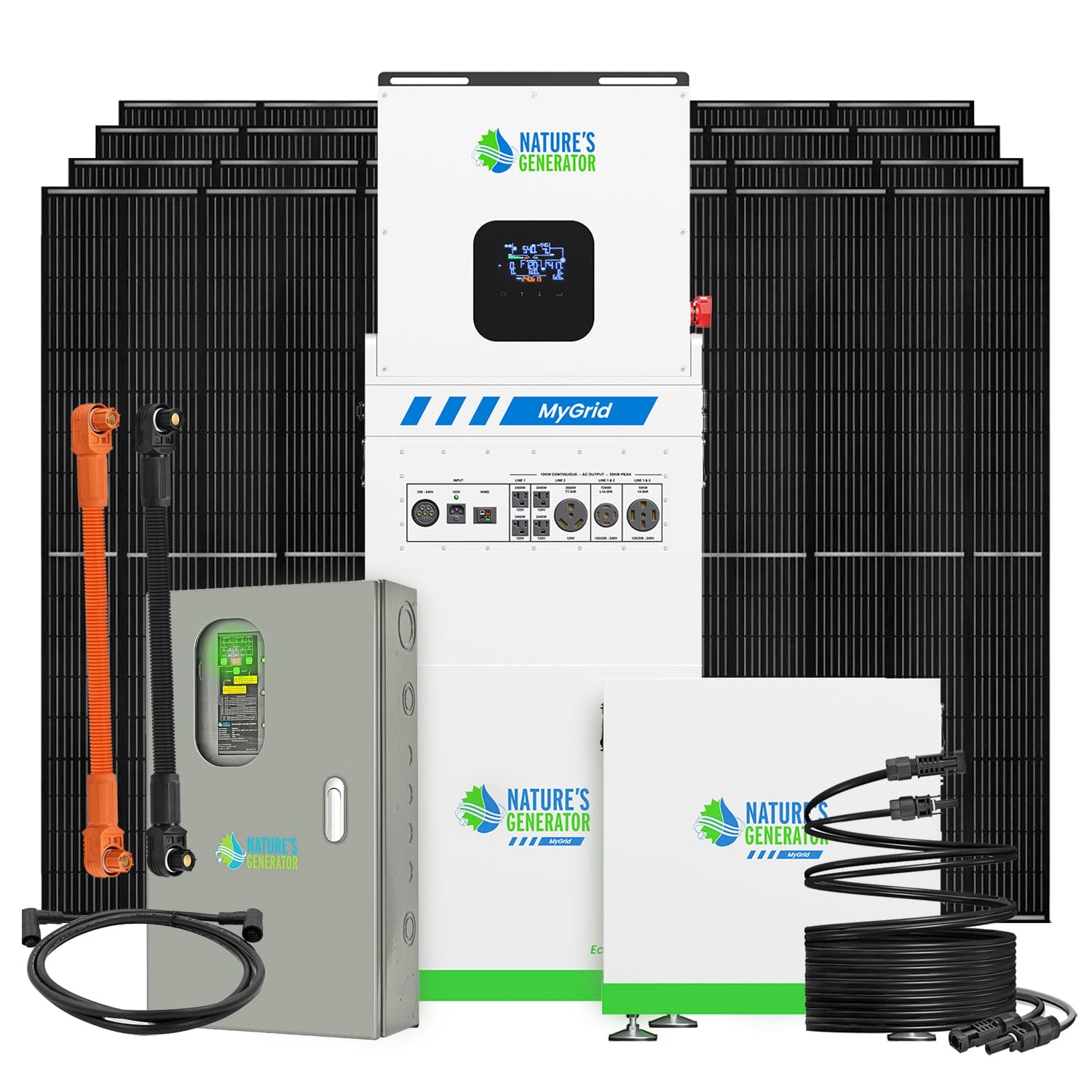 MyGrid 10K with Transfer Switch for House Battery Backup