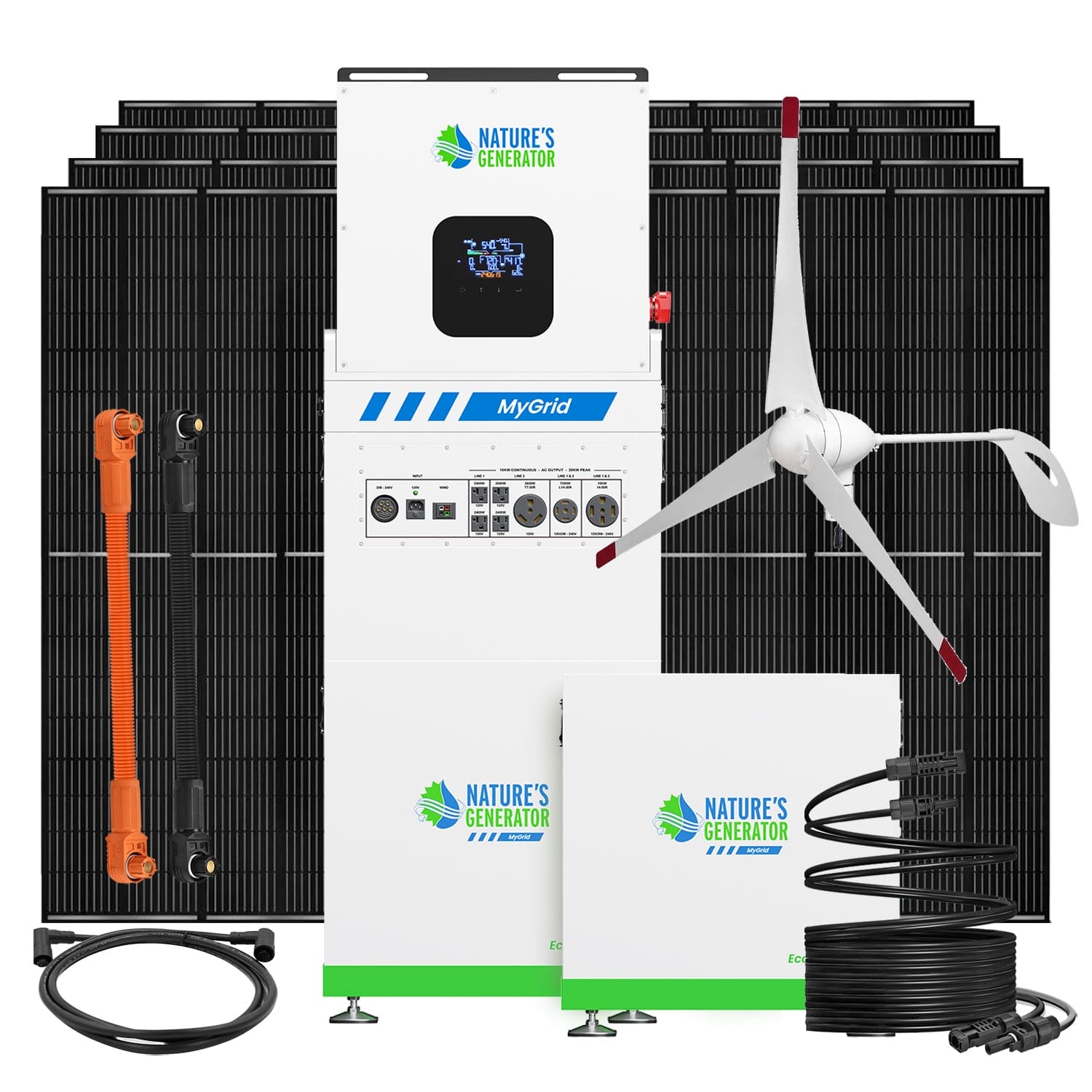 MyGrid 10K with 8x 410W Rigid Solar Panel and Wind turbine