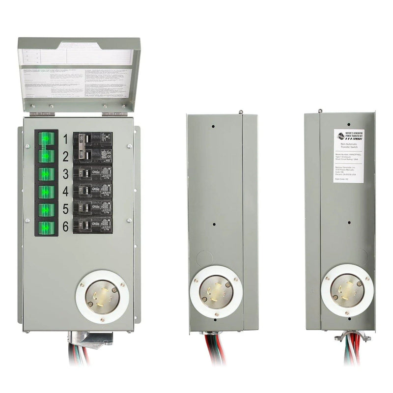 120V/240V 30A 6-Circuit Non-Automatic Transfer Switch - Product - Nature's Generator Powerhouse Power Transfer Switch Kit - Nature's Generator 4