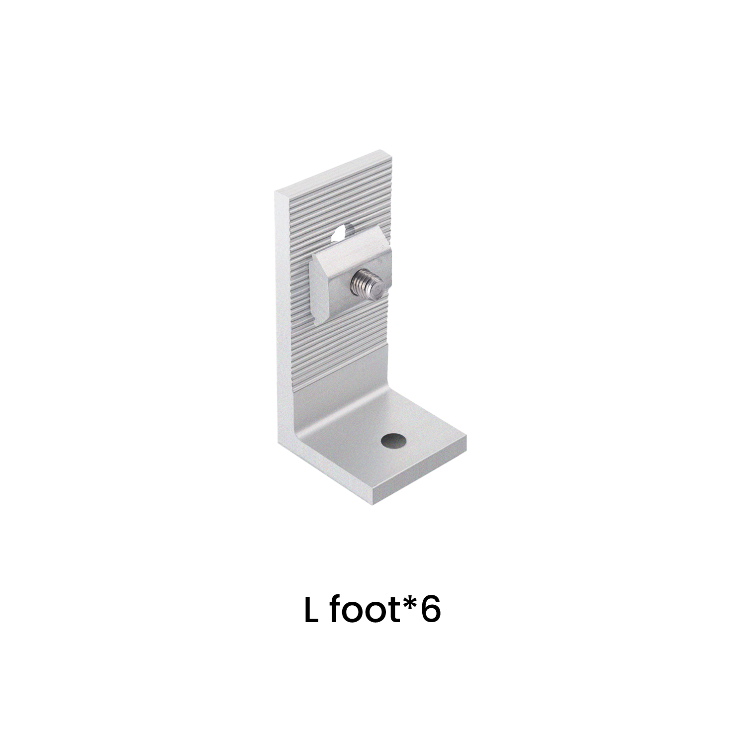 Product - Metal bracket on a white background with text 'L foot*6'.