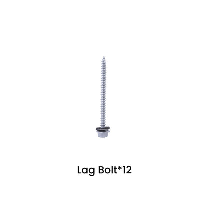 Lag bolt labeled 'Lag Bolt*12' on a white background