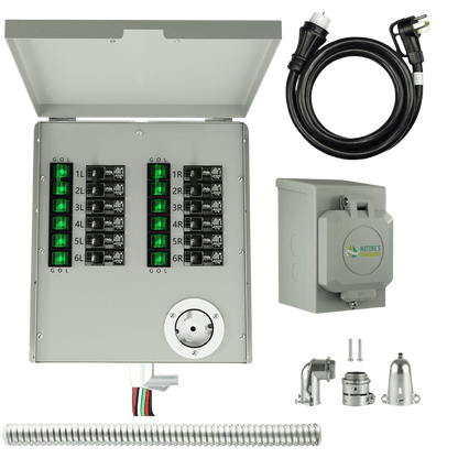 Natures Generator 12 Circuits 120V 50A Non Automatic Power Transfer Switch