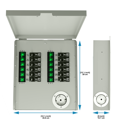 Natures Generator 12 Circuits 120V 50A Non-Automatic Power Transfer Switch