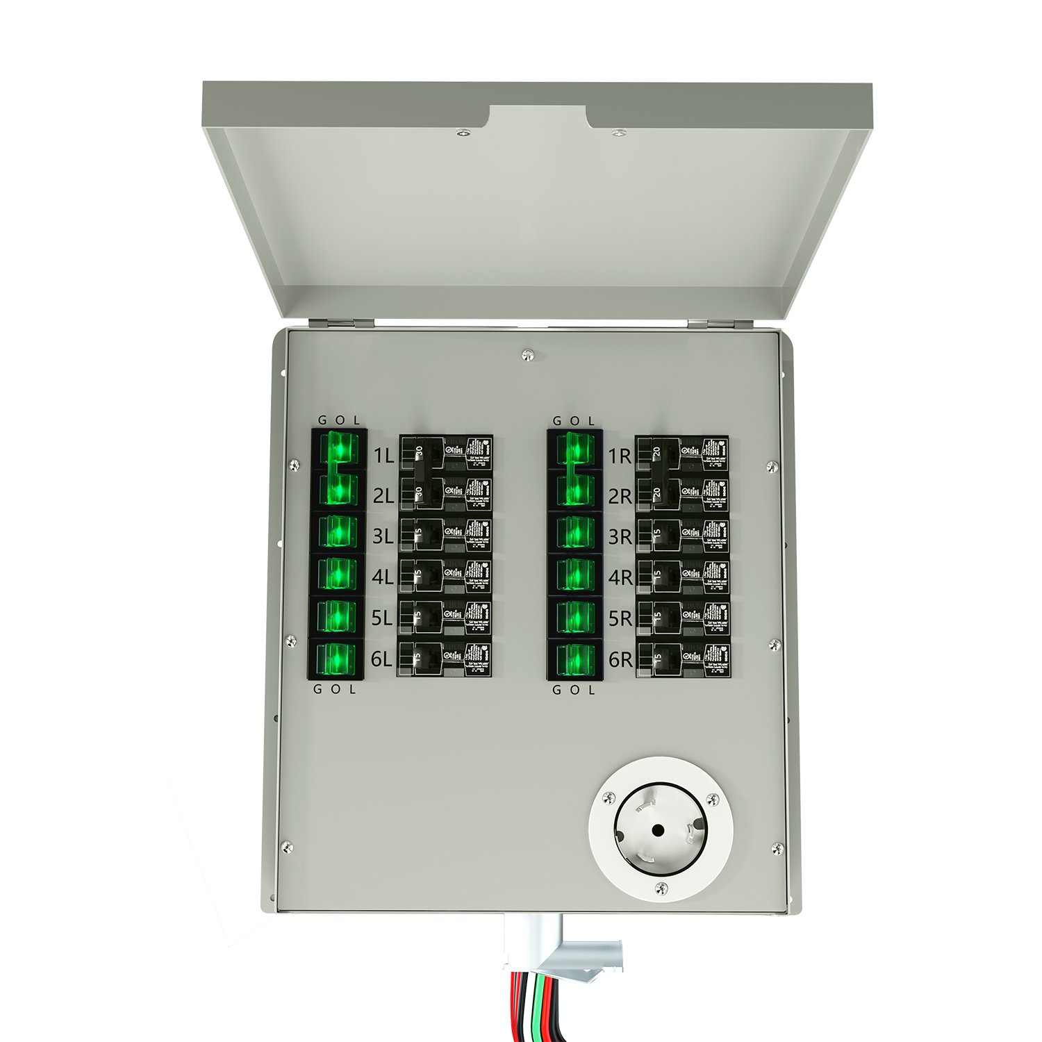 Natures Generator 12 Circuits 120V 50A Non-Automatic Power Transfer Switch