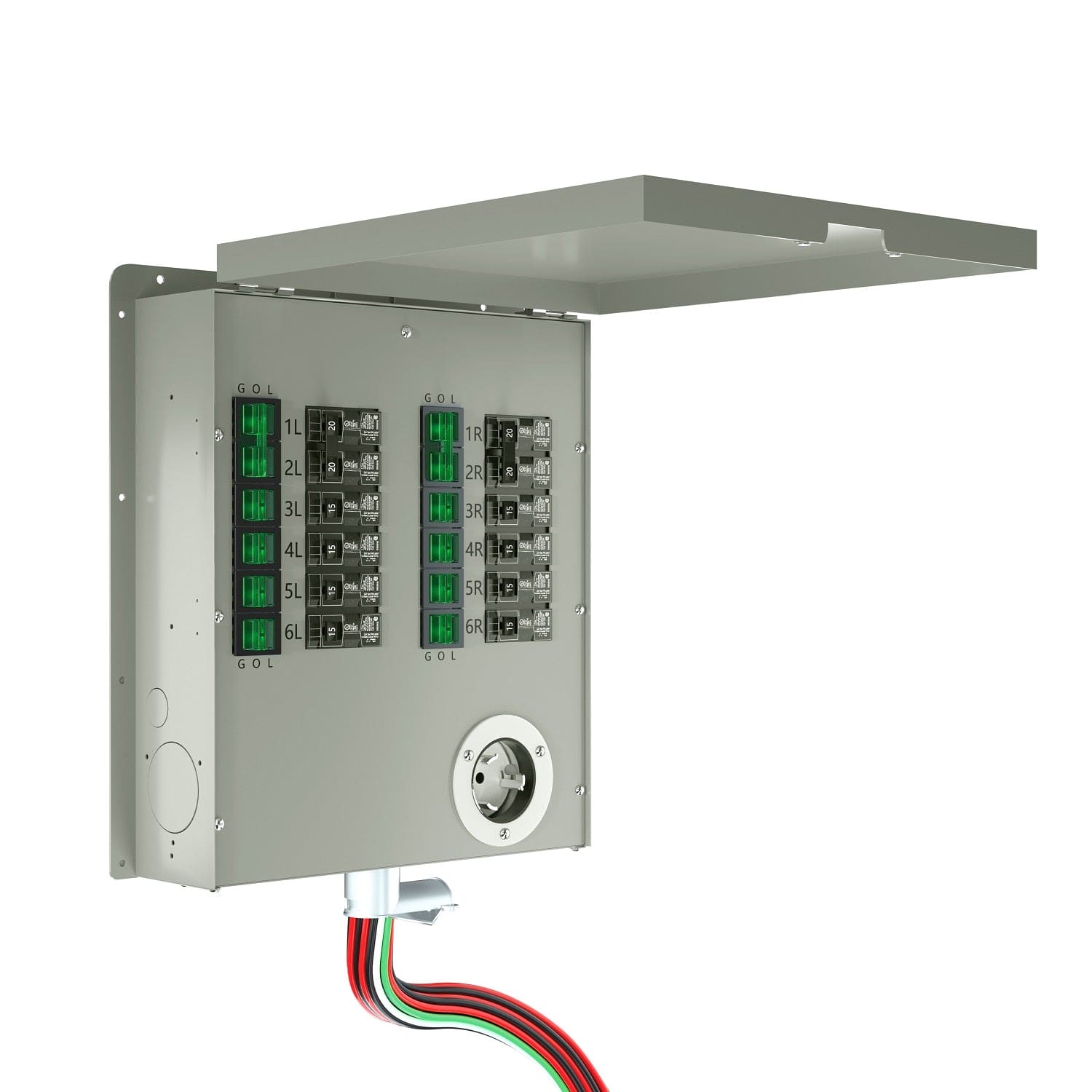 Natures_Generator_12_Circuits_120V_50A_Non-Automatic_Power_Transfer_Switch_Stand_Left