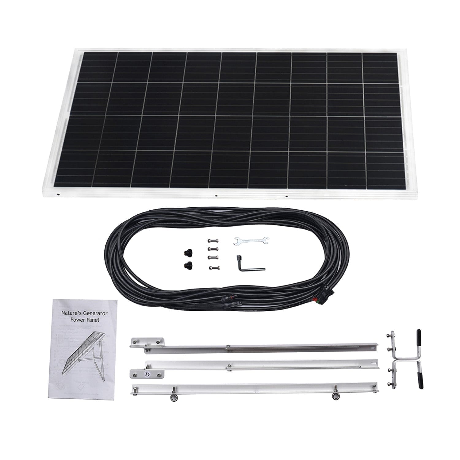 100W Solar Panel What's in the Box